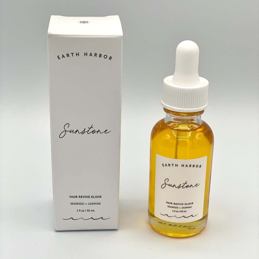 Earth Harbor Sunstone Hair Revive Elixir Jasmine Seaweed Full Size BNIB